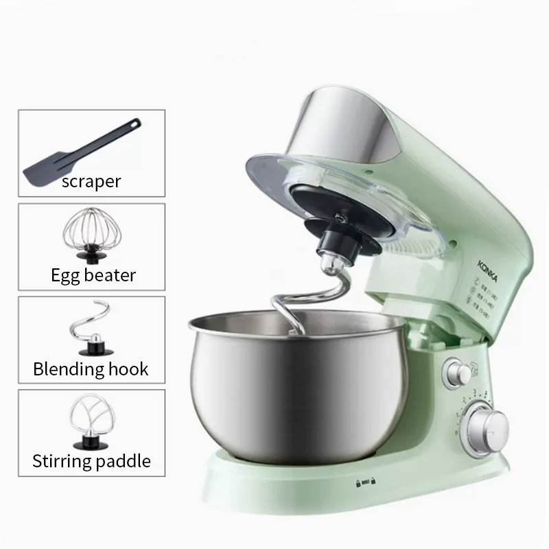 New 2024 Kangjia Chef Machine Home Multifunctional and Noodle Kneading Machine Fully Automatic Egg Beater Mixer 3L Introduction 6