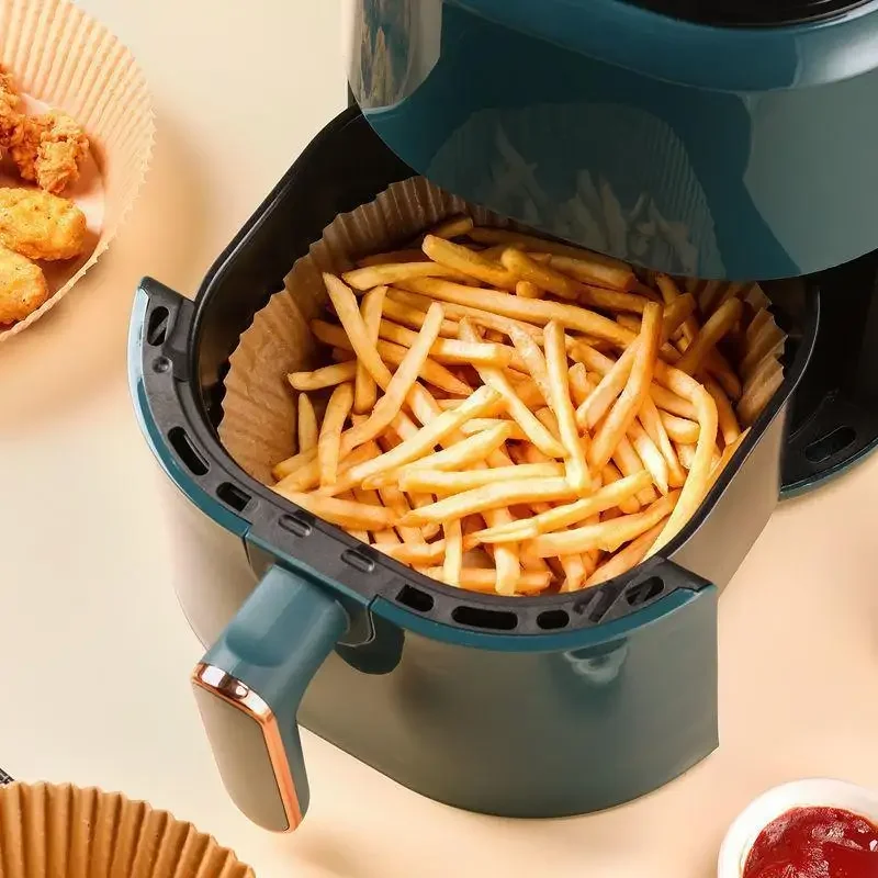 50-200pcs Square Mini Air Fryer Silicone Oil Paper Non-stick