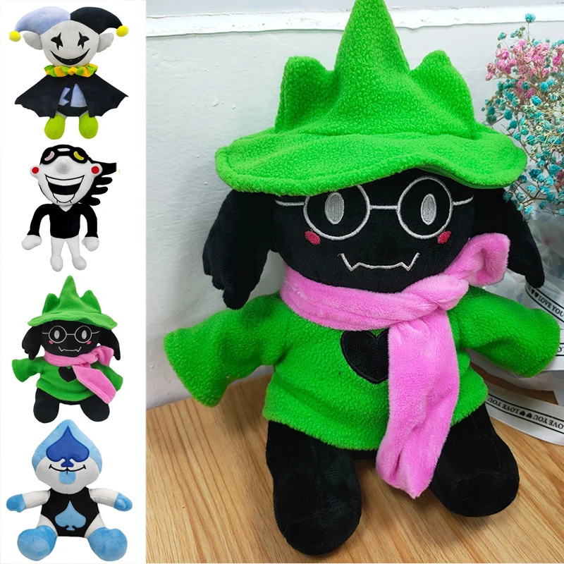 Deltarune Plush Toys Ralsei Lancer Stuffed Dolls Jevil Talking Peluches Figuras Cartoon Plushie Kids Birthday Christmas Gifts