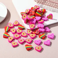 10Pcs/Lot Cute Colorful Heart-Shaped Erasers Creative Student Gifts Kawaii Cartoon Love Pencil Rubber Kids School Stationery 1