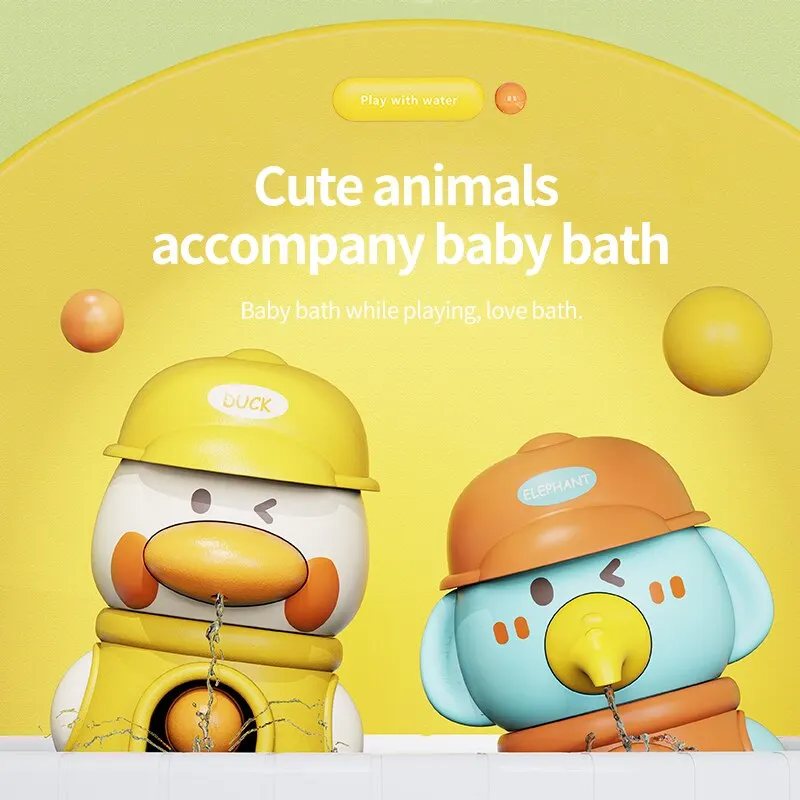 Bath Bathtub Toys for Toddlers 1 2 3 Years Old with Rotatable Waterwheel.Bathroom Water Scoop Fun Bath Toys for Toddlers 6