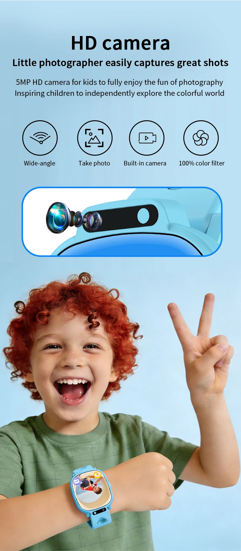 Kinder-Smartwatch H10 mit HD-Display, 12 Spielen, Kamera & Lernfunktionen – für Mädchen & Jungen