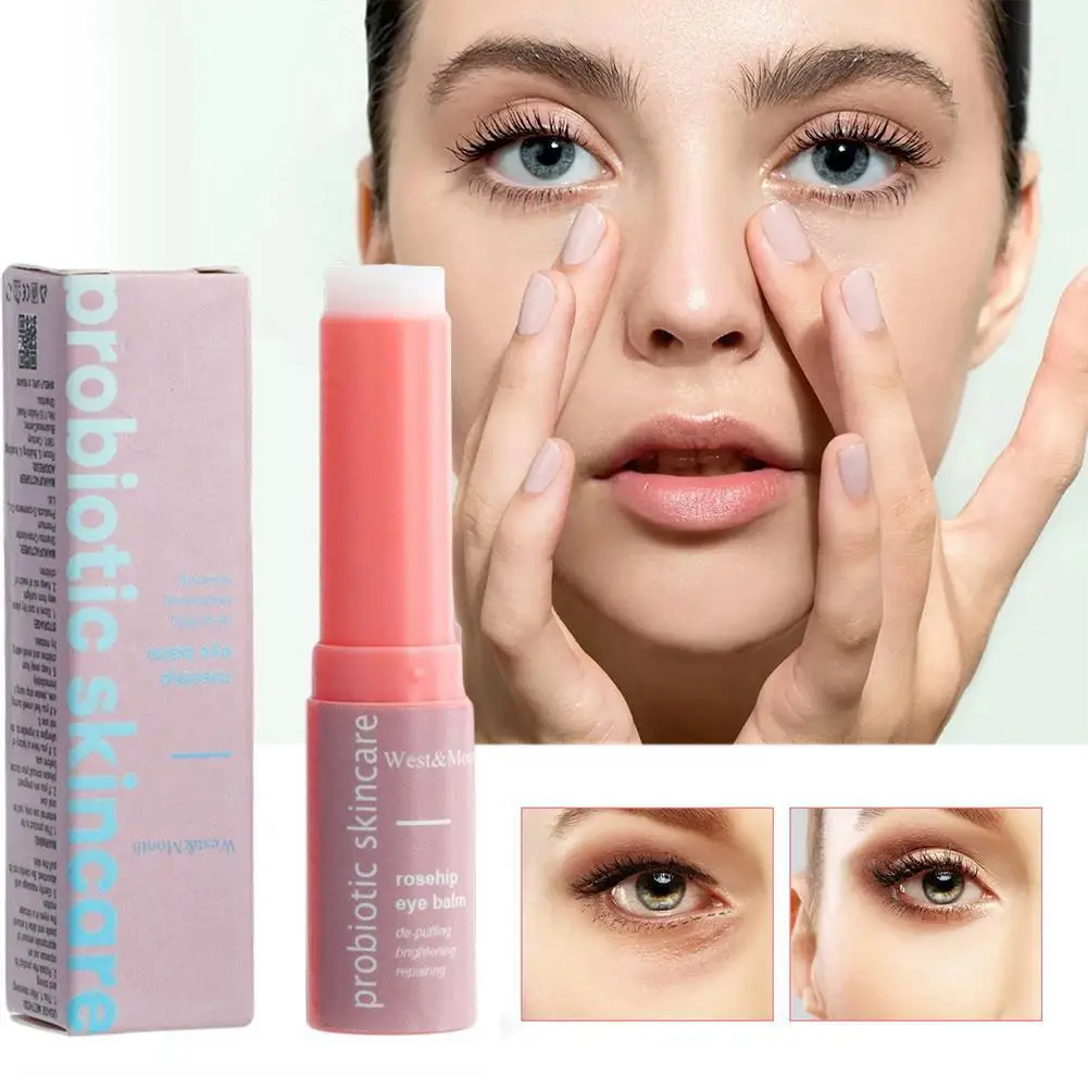 

3g Women Renewing Rosehip Eye Balm Remove Dark Circles Eye Fine Eye Fade Neck Bags Lines Skin Stick Tighten J0A0