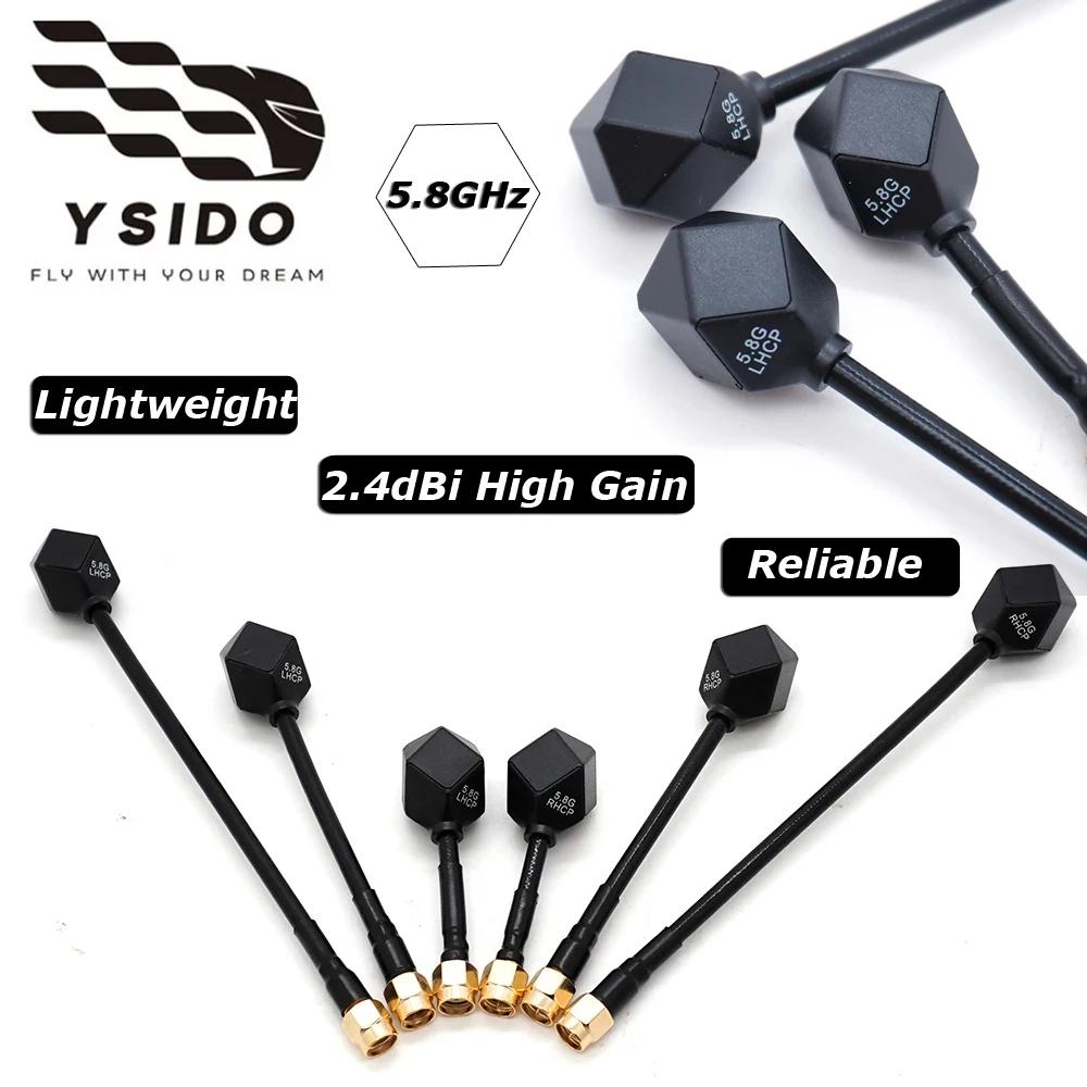 Antenne FPV 60-150mm LHCP/RHCP RP-SMA/SMA pour Drone