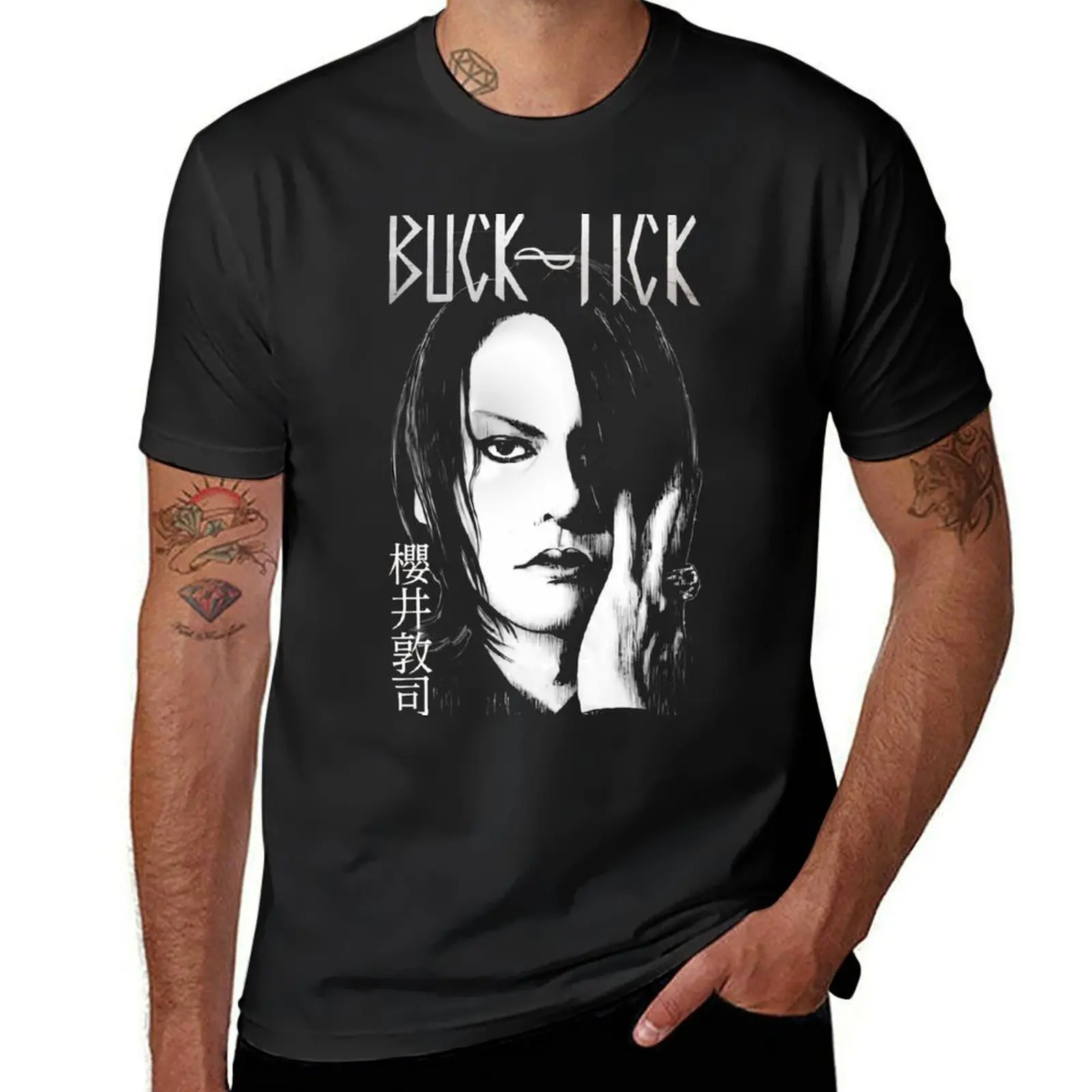 

Buck-Tick Atsushi Sakurai T-shirt korean fashion plain blanks customizeds Men's t shirts