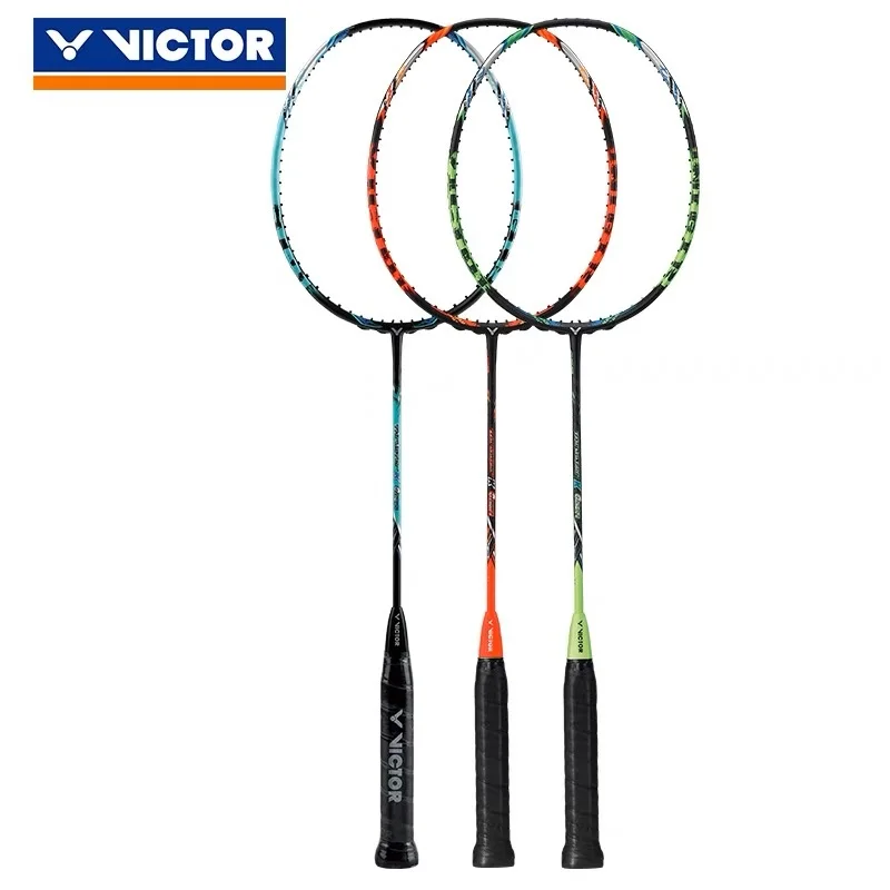 Victor-プロのバドミントンラケット,攻撃的,フルカーボン,超軽量
