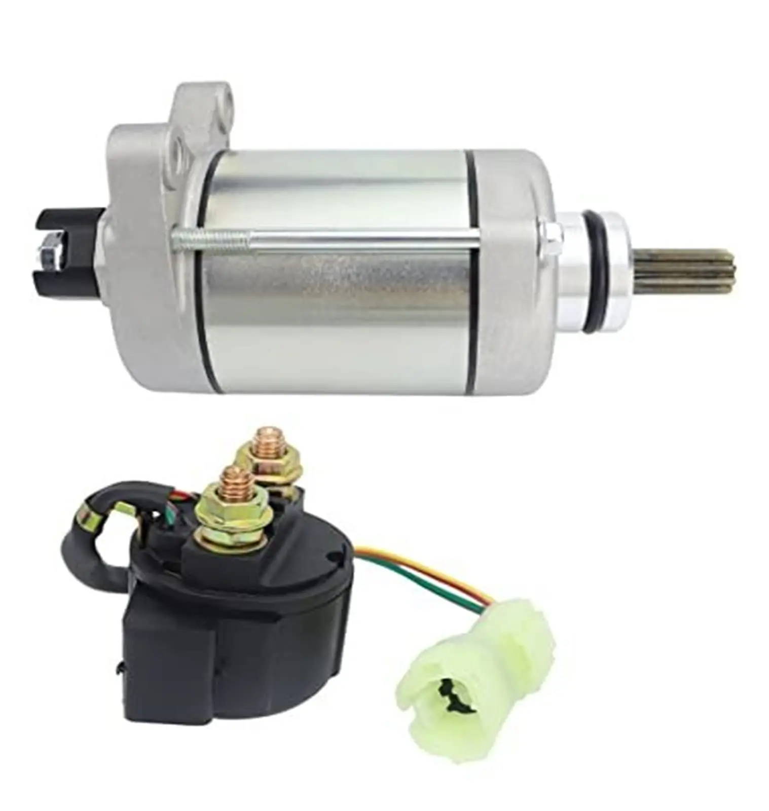 Avviamento E Relè Compatibile Con Honda Atv Trx250Tm Recon 250/Trx250Te 250 Es, Nuovo Motorino Di Avviamento, Sostituire # Muslimah