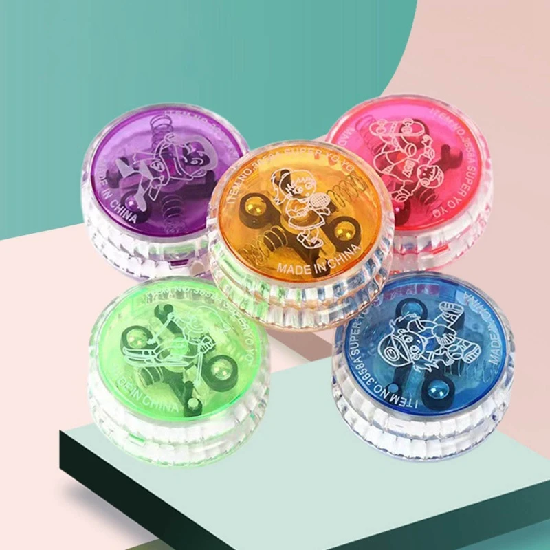 Children Sports Yo Yo Ball Luminous Yo-yos Balance Coordination Toy Easy Return Finger Flexibility Training Toy