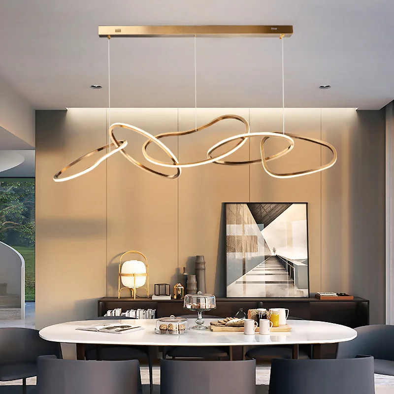 

Modern LED Circle Pendant Lights For Dining Room Kitchen Lighting Lustre Decor Chandelier Lamp Indoor Bar Hanging Lights Fixture