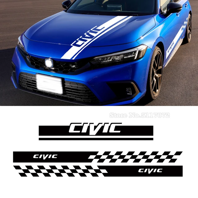 2pcs Car Styling Stripes Graphic Decal Sport Stickers Car Styling Car  Sticker and Decal Car Accessaries for Honda - AliExpress