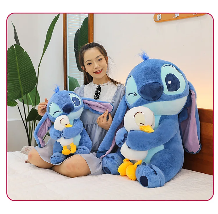 スティッチ 87cm ぬいぐるみ スーパービッグ　特大　アヒル　スティッチの日 ディズニーストア スティッチの日 特大ぬいぐるみ 87cm スーパー