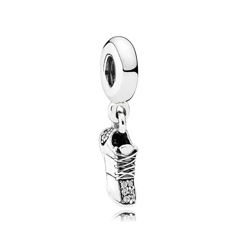 

Authentic 925 Sterling Silver Bead Running Shoes Pendant Charm Fit Pandora Women Bracelet Bangle Gift DIY Jewelry