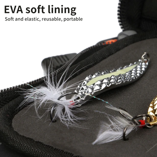 Fishing Lure Wallet Spinner Spoon Bait Storage Carrying Case Metal Jig  Holder Fishing Box for Wire Gear Storage Hair Rigs Organi - AliExpress