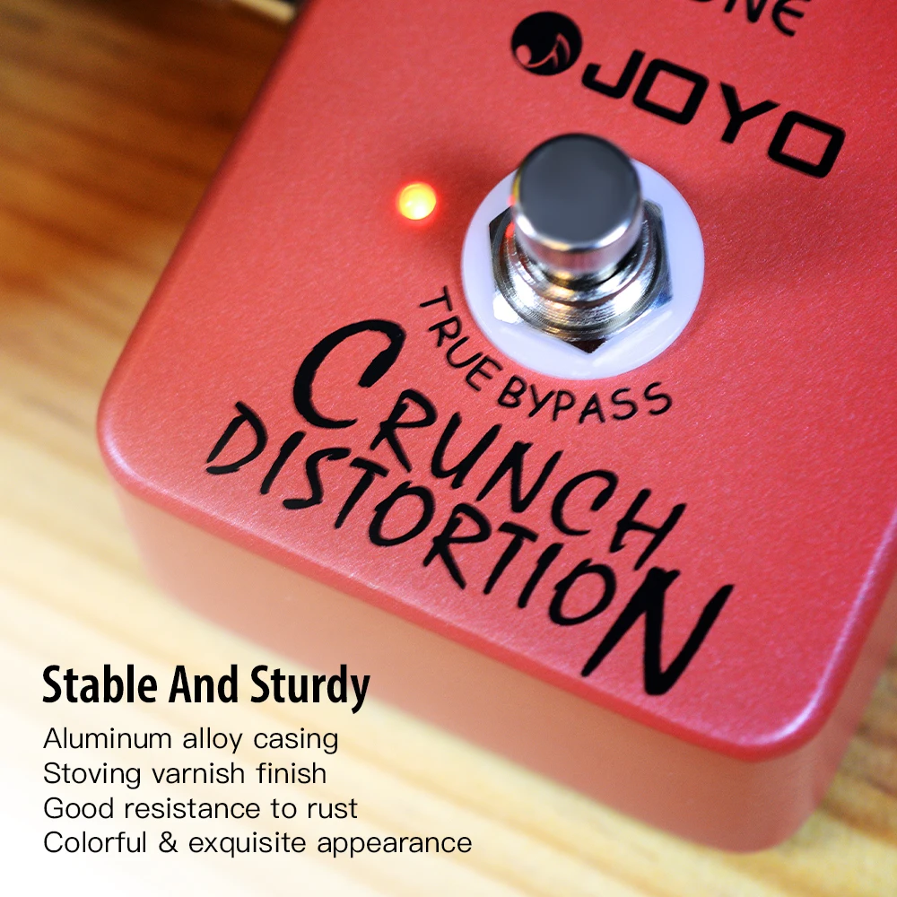 JF-03 CRUNCH DISTORTION British Classic Rock Distortion Pedal from Clean Boost t
