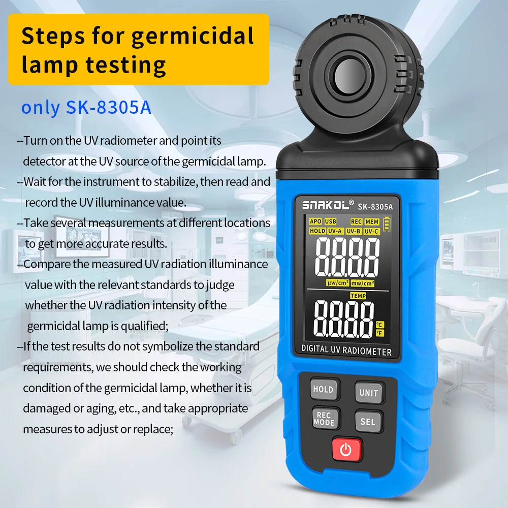 Radiometro Infrarosso VTSYIQI Modello 940 – Tester Radiazione Solare UV/IR 760-1100nm