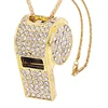 Whistle, Metal Crystal Rhinestone Whistle, Shining Whistle With Keychain For Referees, Coaches, Teachers 1