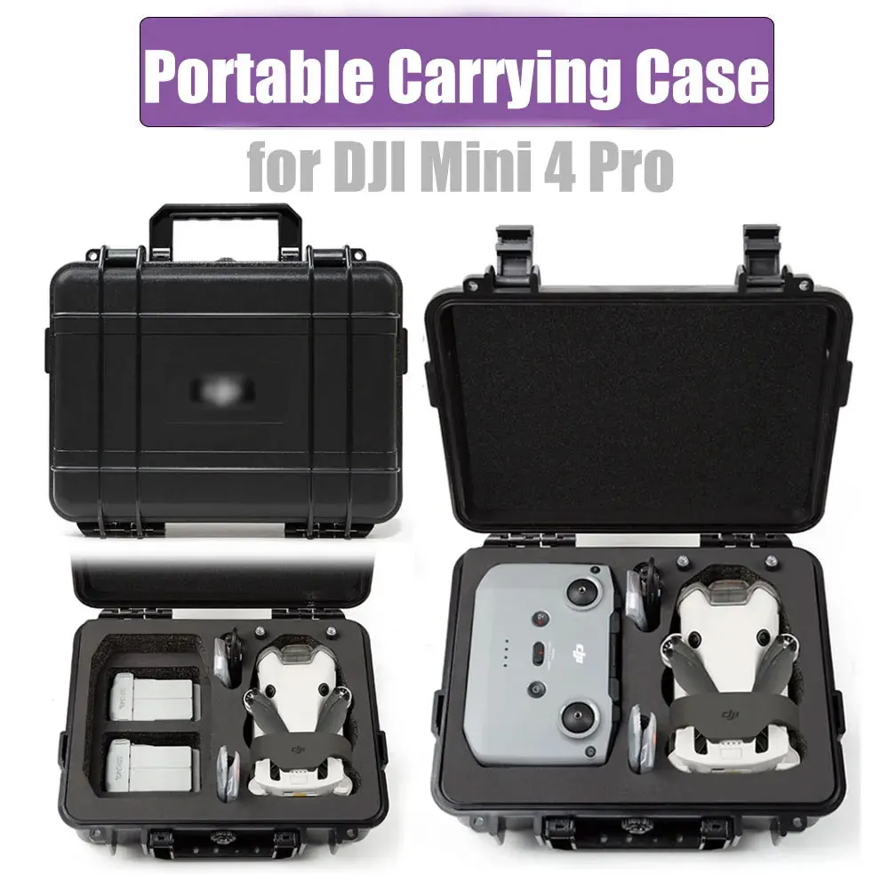 Storage Case For DJI Mini 4 Pro Portable Suitcase Hard Case Explosion-proof Carrying Box for DJI RC N2 Controller Accessories