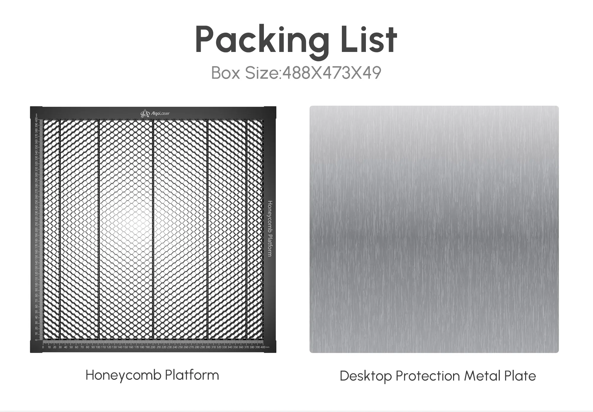 Algolaser Honeycomb Work Table 450*450mm Honeycomb Laser Bed Desktop Protection Metal Plate Honeycomb Panel for Engraver/Cutter