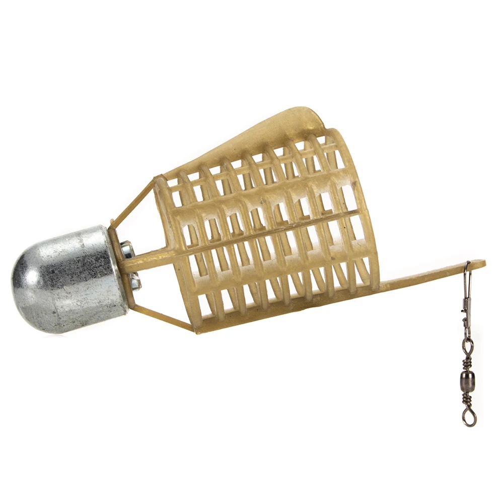 1Pcs Fishing Beads Feeder Cage Hooks Components Carp Bait Cage Iron Head Stoppers Carp Beads Fishing Tackles