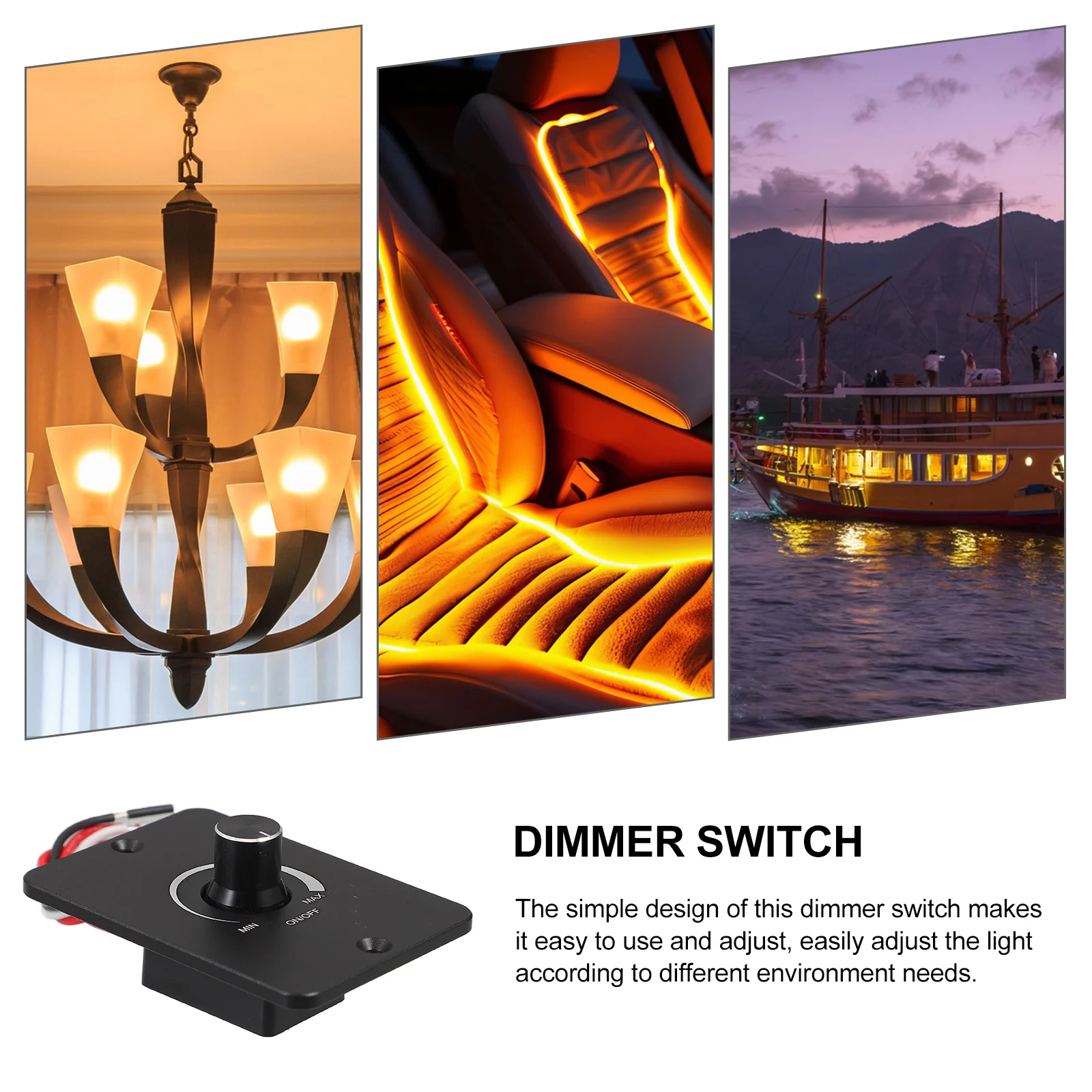 Travel Trailers Dimmer Switch 12V Dimmer Switch Light for Marine Automotive 12v dimmer switch for led lights