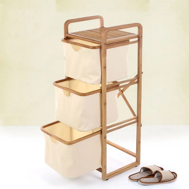 Japanese-Style-Bedroom-Bathroom-Movable-Hamper-Storage-Baskets-Drawer ...