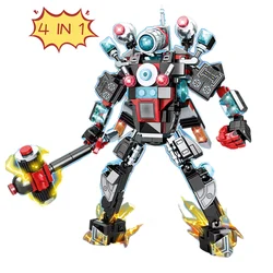Lloyd War Armor Mech Action Figure Building Blocks Set - Anime-Inspired Kids Toy Gift (2076-4PCS)