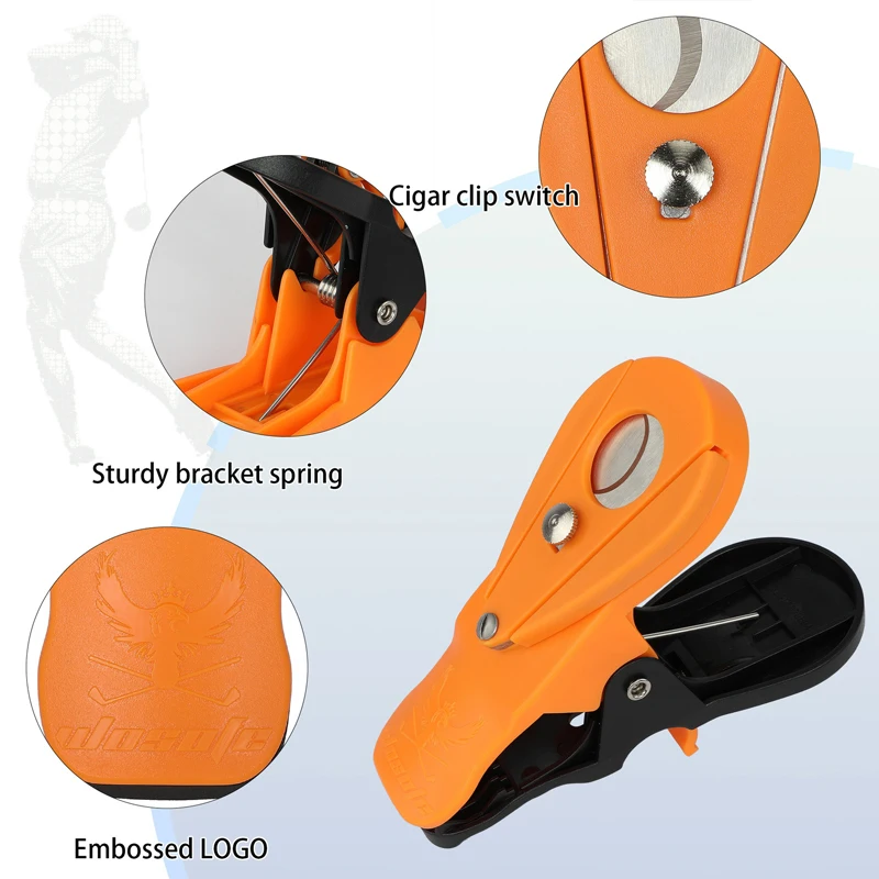 New Golf Cigar Holder Multifunctional Durable Cigar Clip Plastic Portable Golf Clip Golf Supplies Drop Shipping Golf Accessories 5