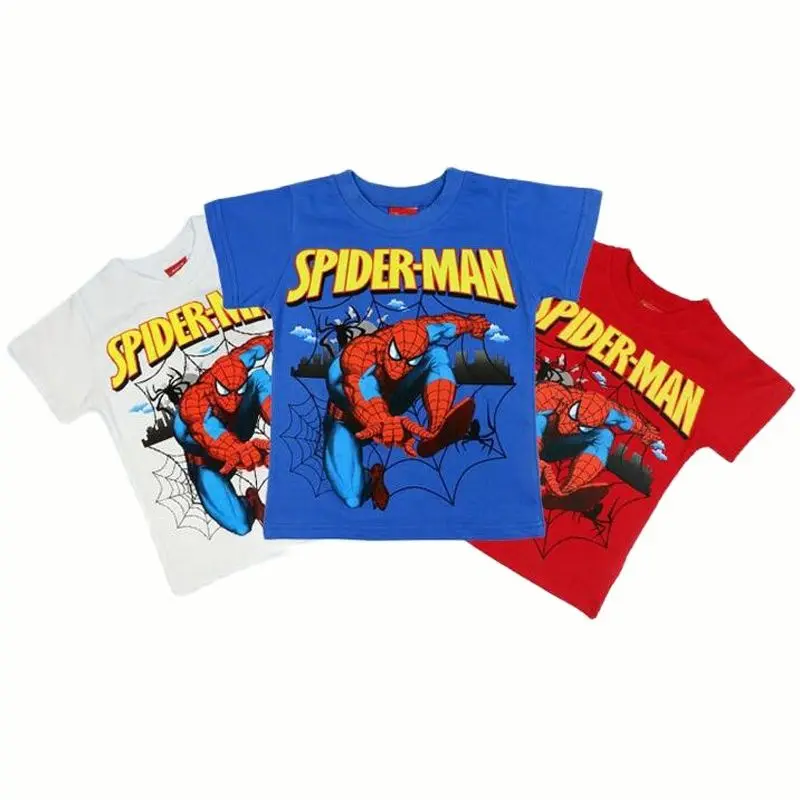 Tanio Summer New Children's Clothing Cotton Baby Clothes Spiderman Boy