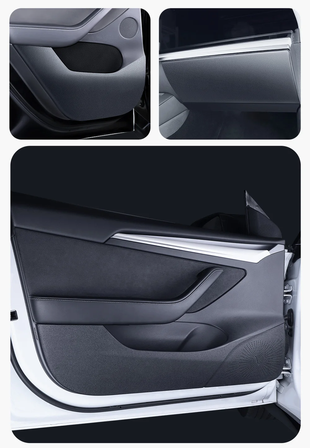 Car Door Anti-Kick Pad For Tesla Model 3 Y Juniper Highland Sticker Trim Kit Sid