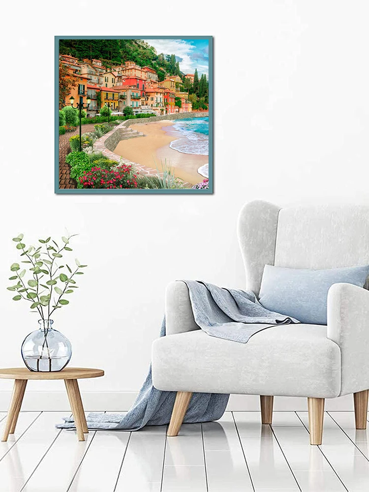 Amazing Wooden Puzzles Italian Bay Landscape Wood Jigsaw Puzzle Craft Irregular Family Interactive Puzzle Gift for Friend Gather 6