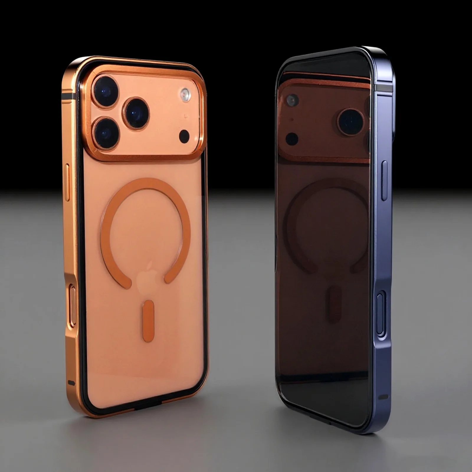 Premium Metal Frame Phone Case with MagSafe Magnetic Charging and HD Backplate Protection