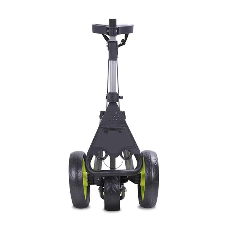 NEW Design Golf Push Cart Golf Trolley with Umbrella Holder Portable Moving Foldable 4 Wheel Trolley