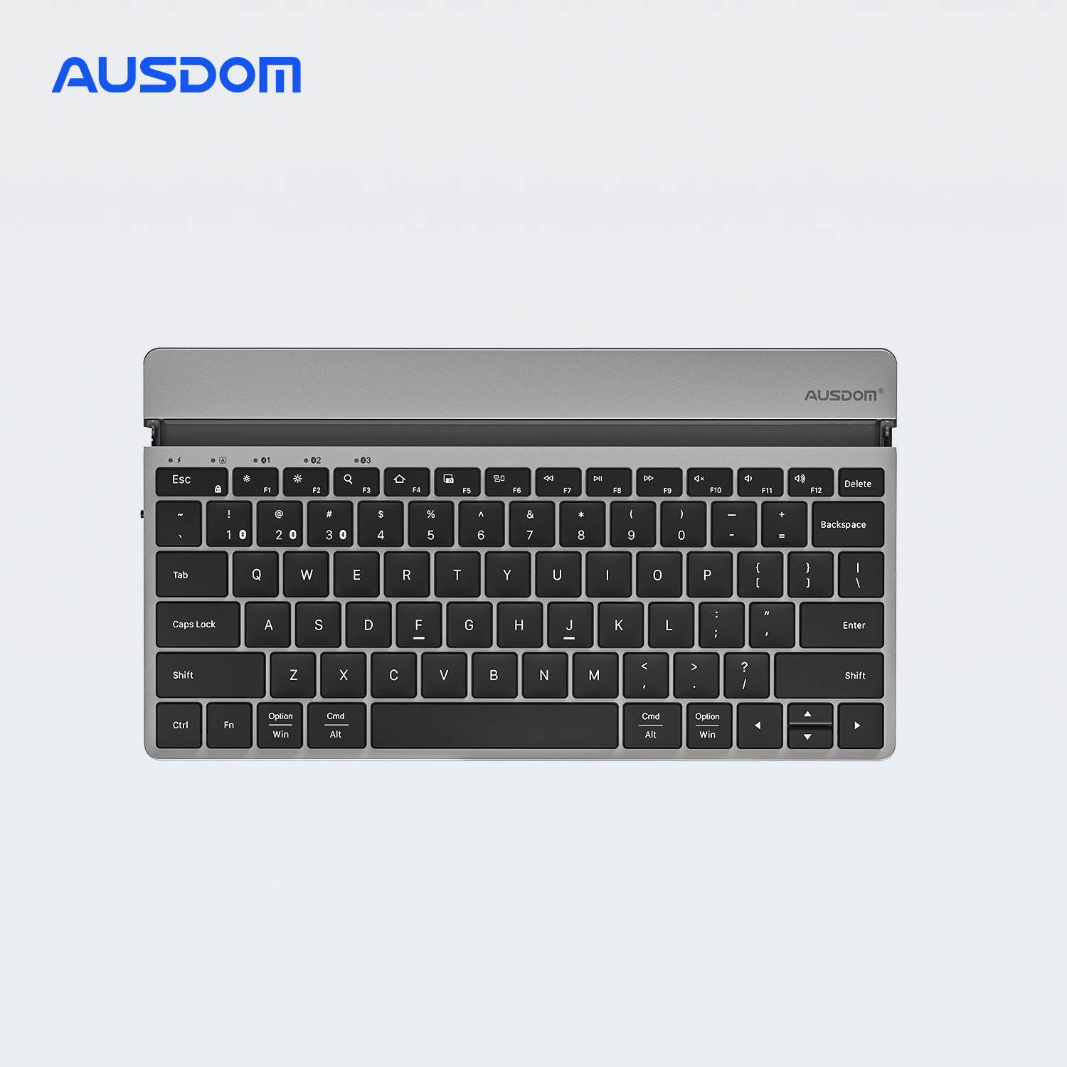 Bluetooth 5.1 Wireless Rechargeable Slim Keyboard With Sliding Stand Universal Noiseless Mini Portable  Keyboard For iPad Tablet