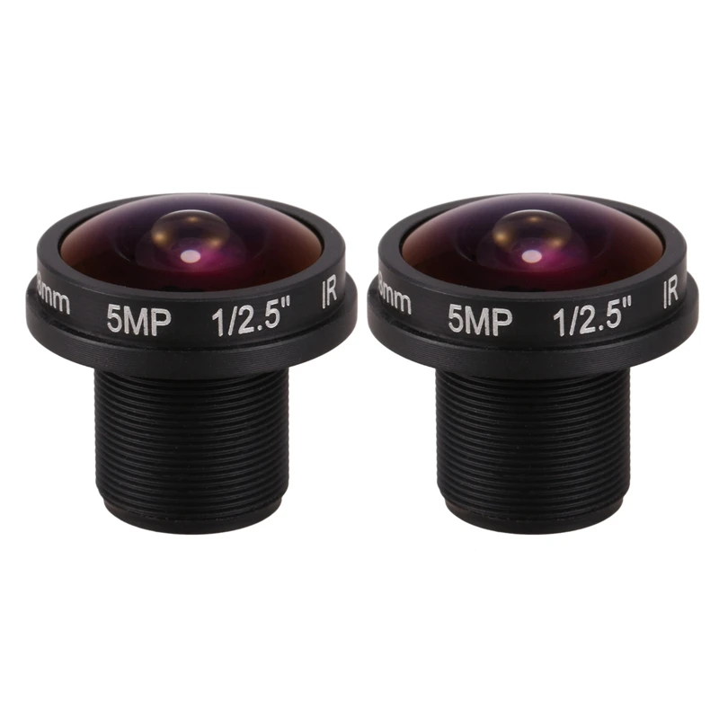 

2X HD Fisheye Cctv Lens 5MP 1.8Mm M12x0.5 Mount 1/2.5 F2.0 180 Degree For Video Surveillance Camera Cctv Lenses