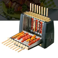1200W 220V Household Small Smoke-free Electric Oven Automatic Rotating Kebab Transmission Machine Barbecue Box BDB201901 1