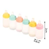 6Pcs Colorful Resin Simulation Mini Milk Bottle Miniature Baby bottle Super Cute Transparent Bottle 1:12 Dollhouse Accessories 6
