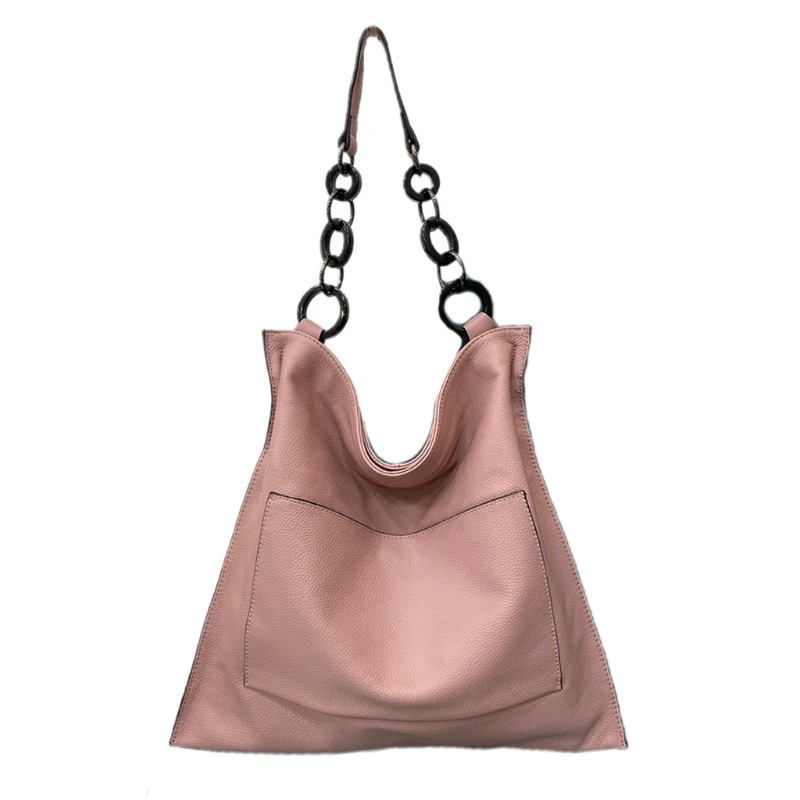 Vintage Shoulder Bag Soft Leather Bags Retro Large Capacity Tote Shopping Bags