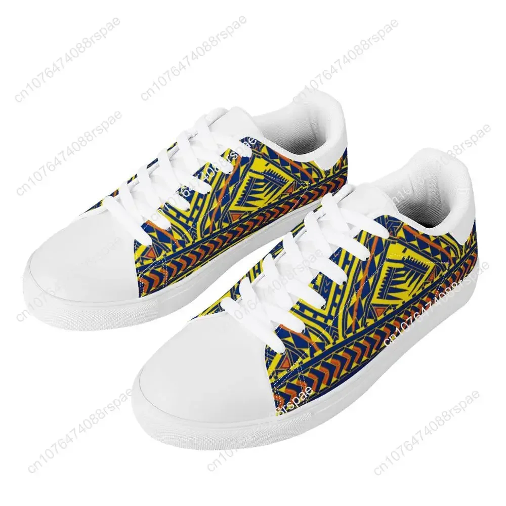 Good Quality Polynesian Samoa Tribal Sia Flat Sneaker Printed Custom 1 MOQ Fashion Walking Sport Shoes Light Women Running Shoes