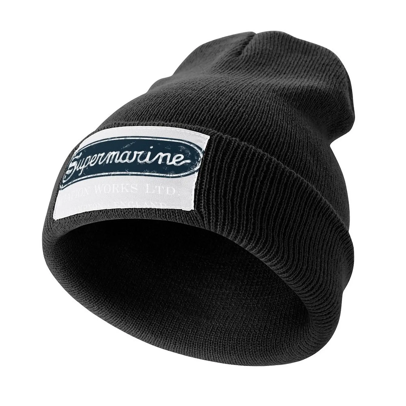 

Supermarine Logo Knitted Cap Hat Beach Sunhat Luxury Brand Men Golf Wear Women's