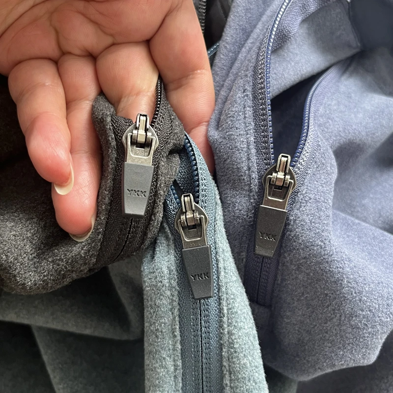 Mens Knit Polar Fleece Pullover 1/4-Zip Stand-Up Collar Pullover Fleece Sweater Men Outdoor Hiking Jackets Ykk Zipper