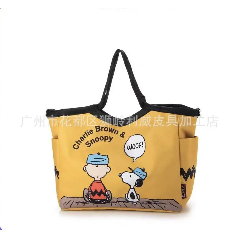 

Kawaii Cute Snoopy Handbag One Shoulder Bag Messenger Bag Storage Bag Traveling Bag Large Capacity Leisure Girl Birthday Gift