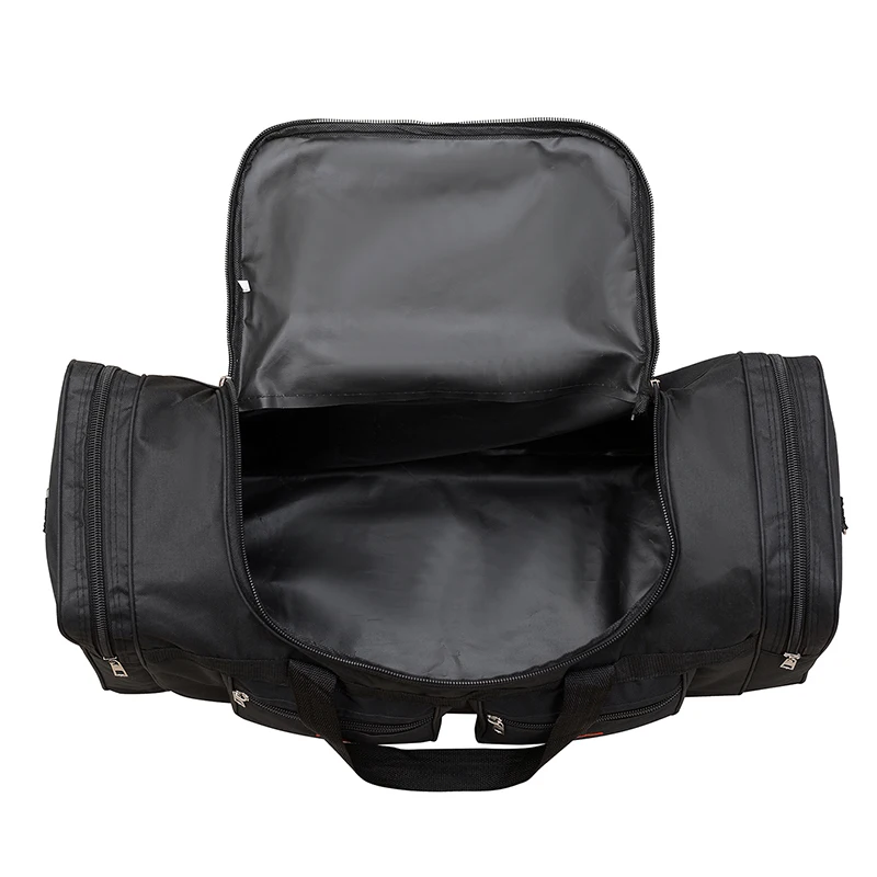 Large capacity luggage bag - multi pocket travel handbag, sports equipment bag, zipper closure