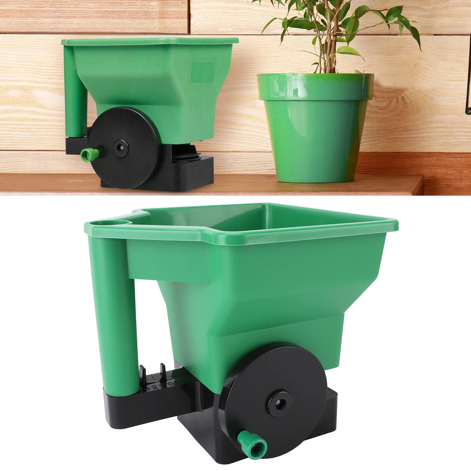Lawn Spreader Hand Spreader 3L Manual Small Labor Saving Handheld Lawn Garden Spreader for Fertilizer Salt Green Manual Spreader