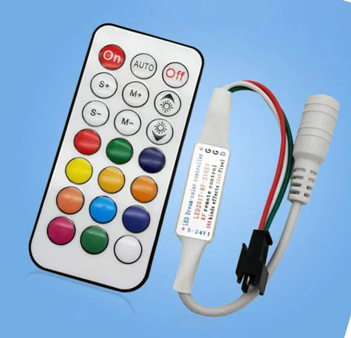 21 Tasti Telecomando Rf Wireless Dimmer Light Control Dimmer Led Per Led Strip Light Ws2812B Ws2811 Dc 5V 12V 24V C1