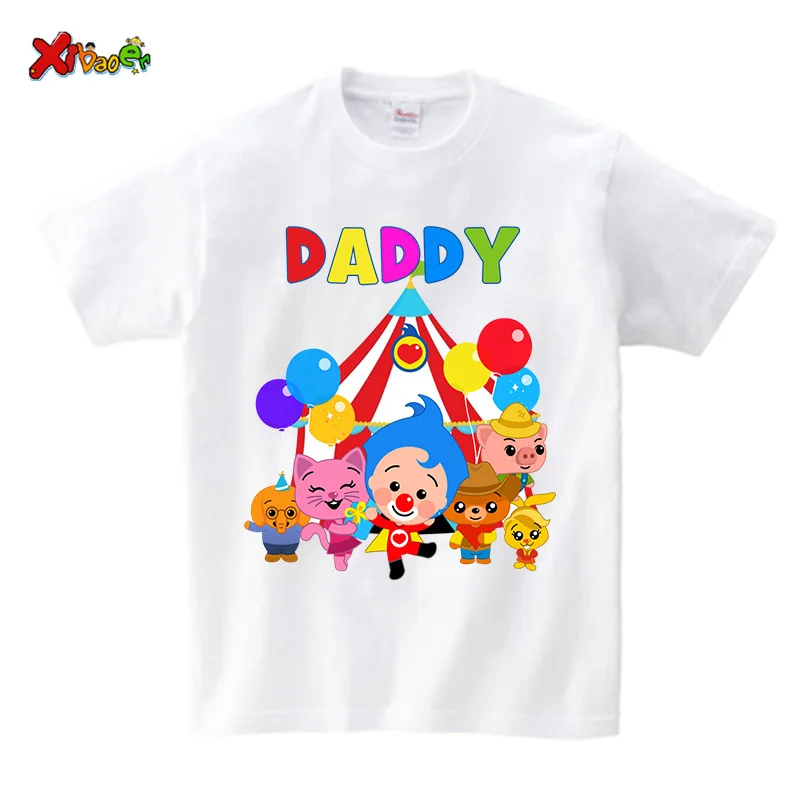 2-9T Toddler Kid Boys Girls Clothes Summer Cotton T Shirt Short Sleeve Equestrian Troupe Print Tshirt Children Top Infant Outfit 2