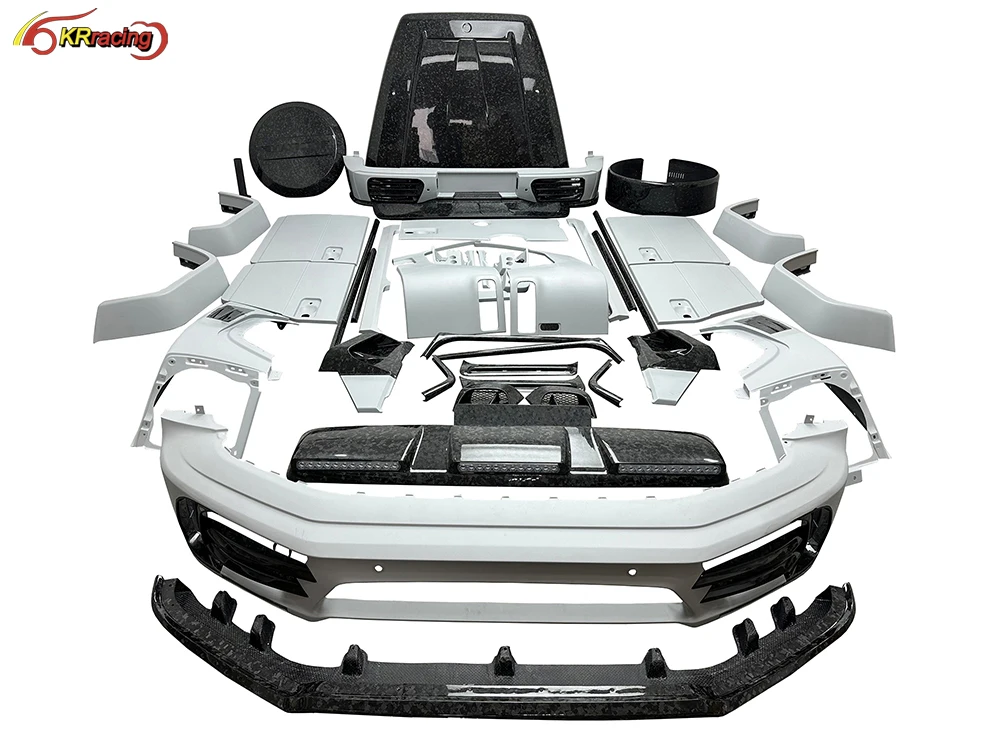 Mansori Style Partial Forged Carbon Fiber Car Body Kit With Bumber ,Hood For Mercedes Benz G-Class W464 G63 AMG 2019-2024
