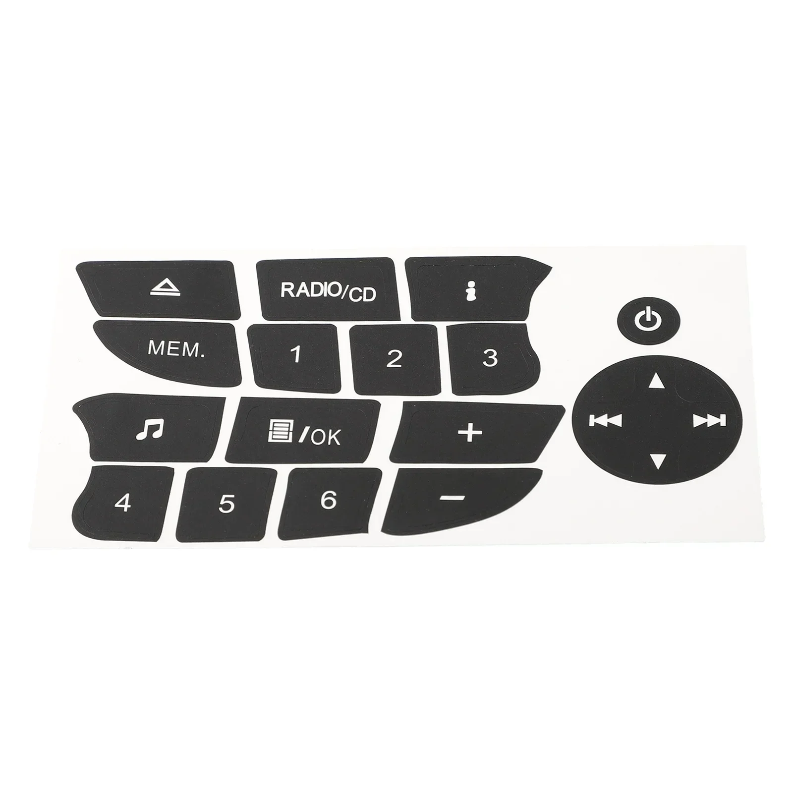 Car Button Stickers for Clio Megane 2009-2011