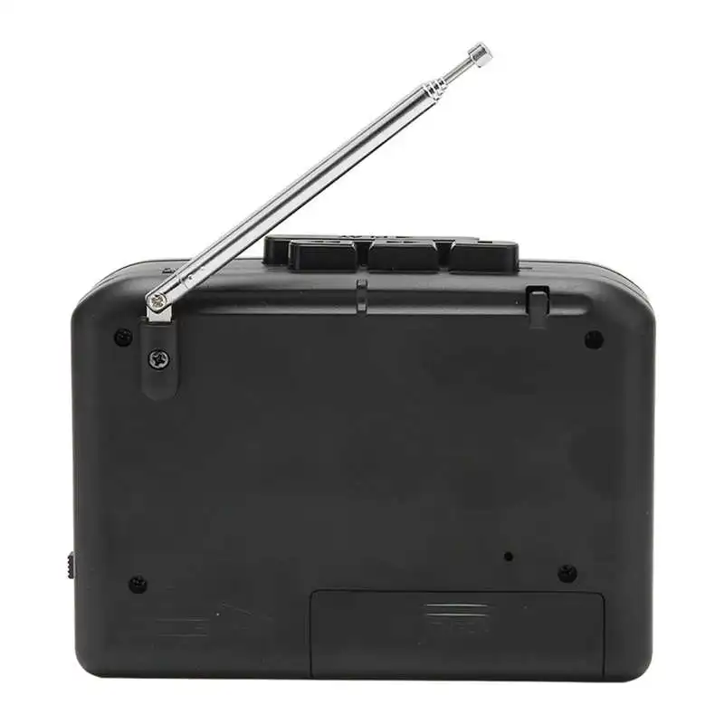 Portable AM FM Radio Tape Player Turntable Cassette Player Built-in Speaker with 3.5mm Headphone Jack for Outdoor Indoor