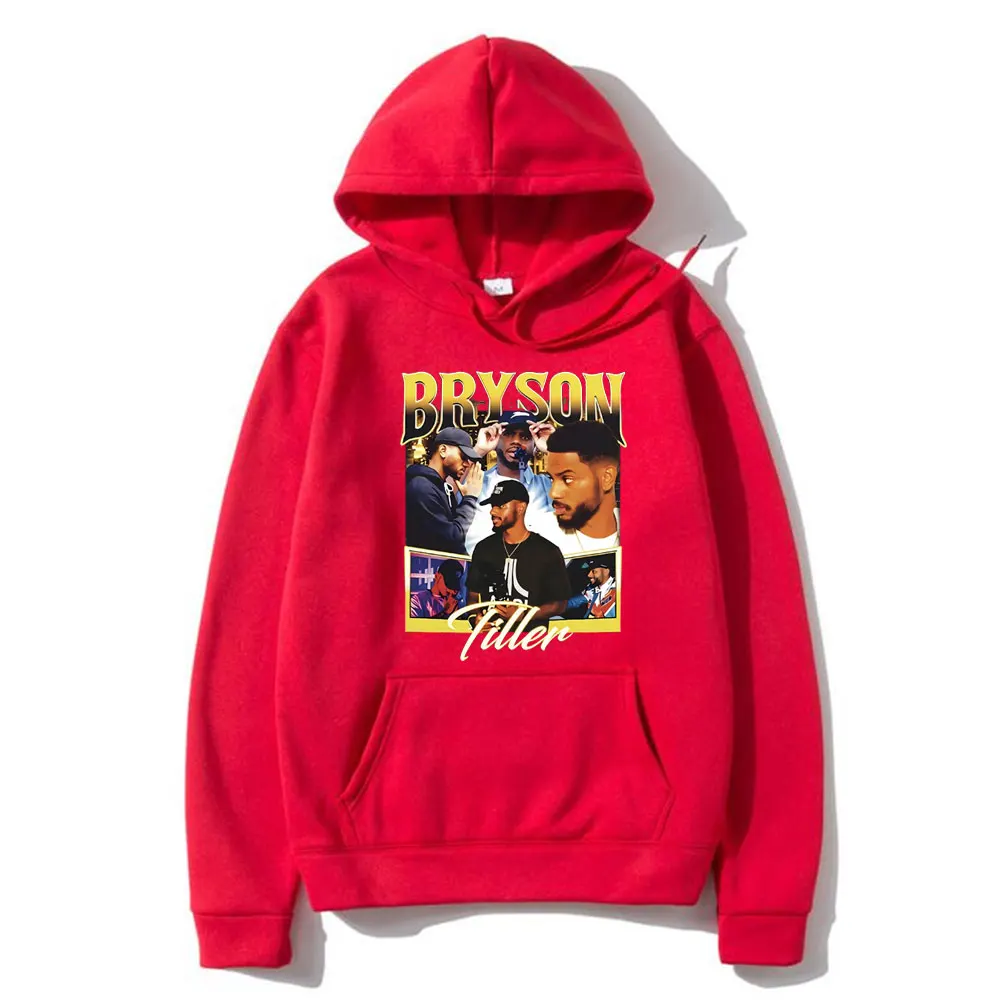 Rapper Bryson Tiller Hip Hop Oversized Hoodie Men's Vintage Pullover Hoodies Men Women Casual Sweatshirt Male Fleece Tracksuit