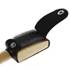 367A Wood Stainless Steel Dance Shoes Cleaning Brush with PU Protector Covers 4